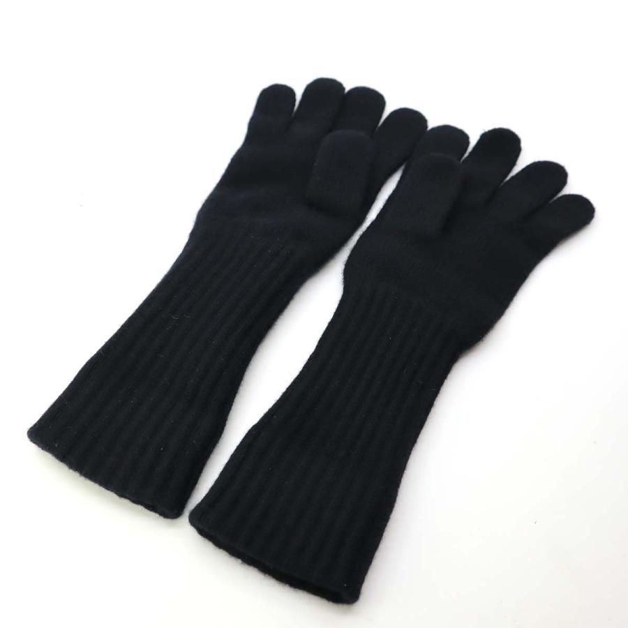 質屋 シャネル CHANEL 手袋 ブラック カシミヤ グローブ 袋