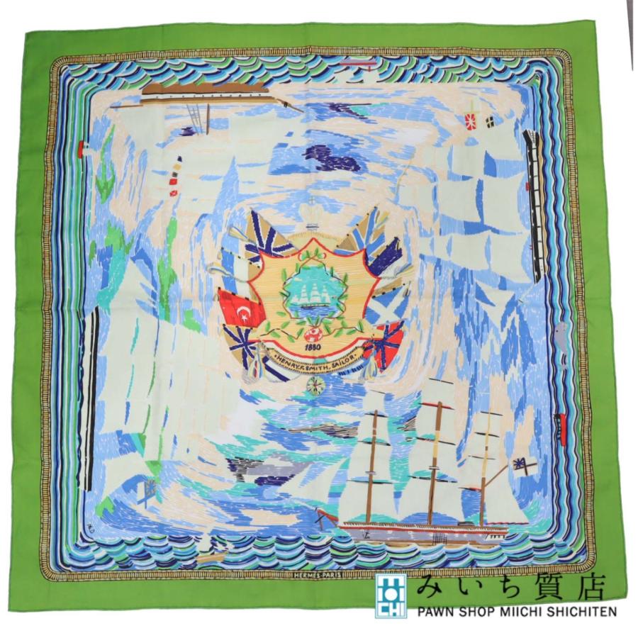 質屋 HERMES エルメス スカーフ カレ70 HENRY F SMITH SAILOR ヘンリー