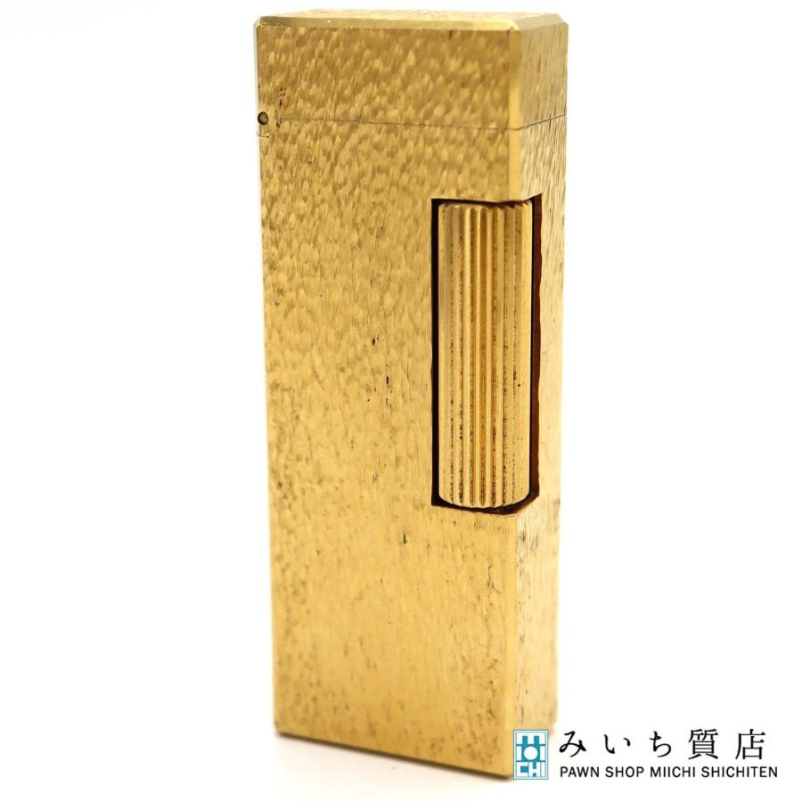 質屋 dunhill ダンヒル ガスライター ゴールドカラー ローラー式 喫煙