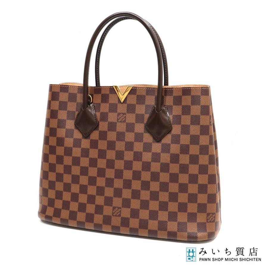 質屋 LOUIS VUITTON ルイヴィトン ダミエ ケンジントン N41435 エベヌ 