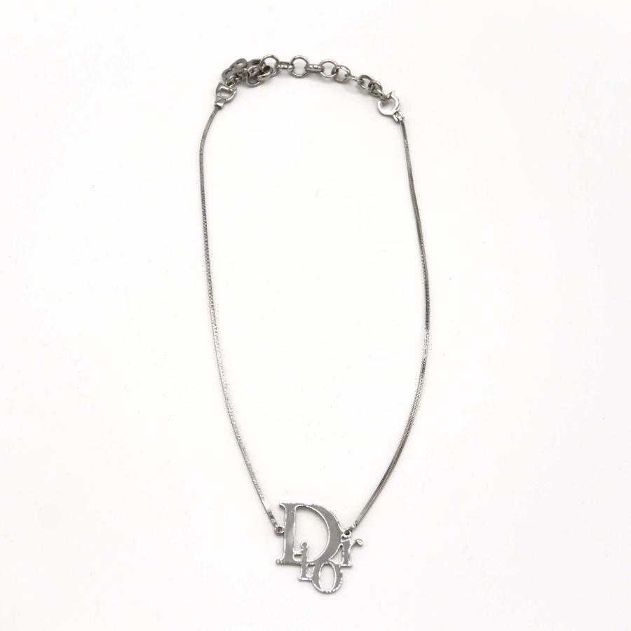 質屋 Christian Dior ディオール ネックレス Diorロゴ シルバー