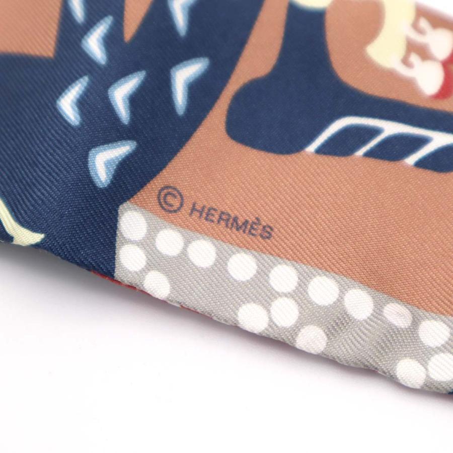 質屋 HERMES エルメス ツイリー Fantaisie d'Etriers 鎧の幻想 シルク