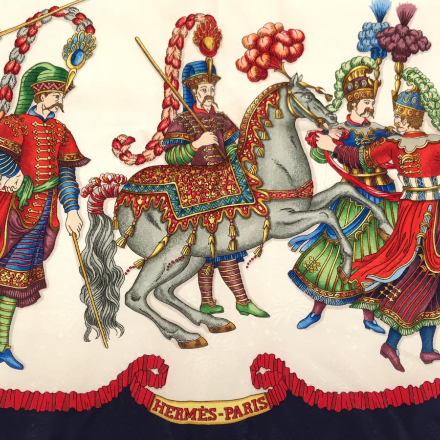 質屋 エルメス HERMES カレ 90 LES FETES DU ROI SOLEIL 太陽王の祝典