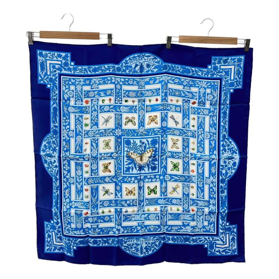 未使用！HERMES エルメス 夏の宝石 カレ90 シルク スカーフ 質屋 HERMES エルメス カレ90 夏の宝石 Joyaux de L'ete スカーフ
