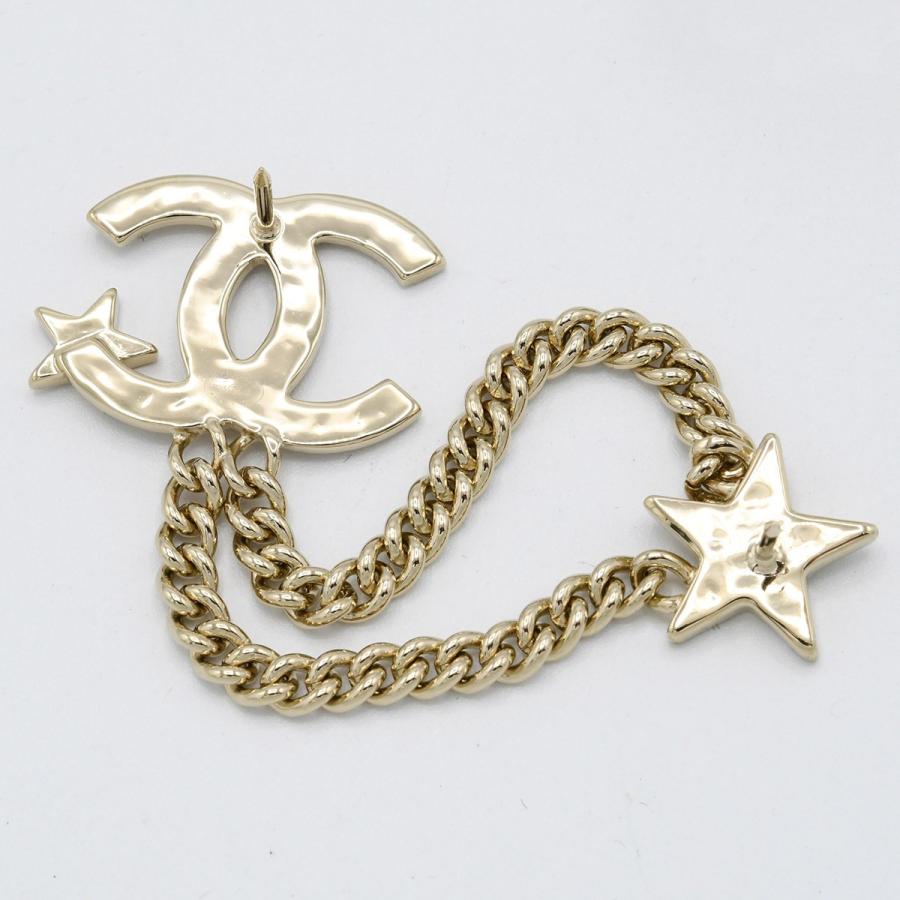 質屋 CHANEL シャネル B23B ピンブローチ ココマーク スター 星