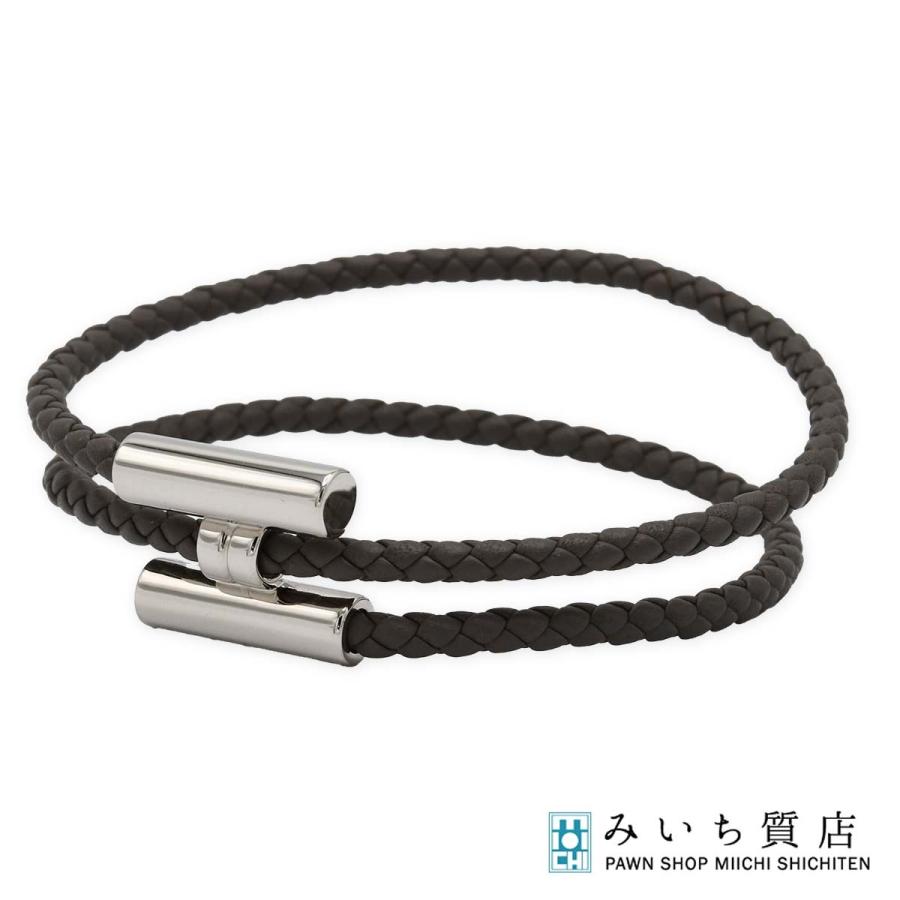 質屋 HERMES エルメス ブレスレット トゥルニス グレー シルバーカラー