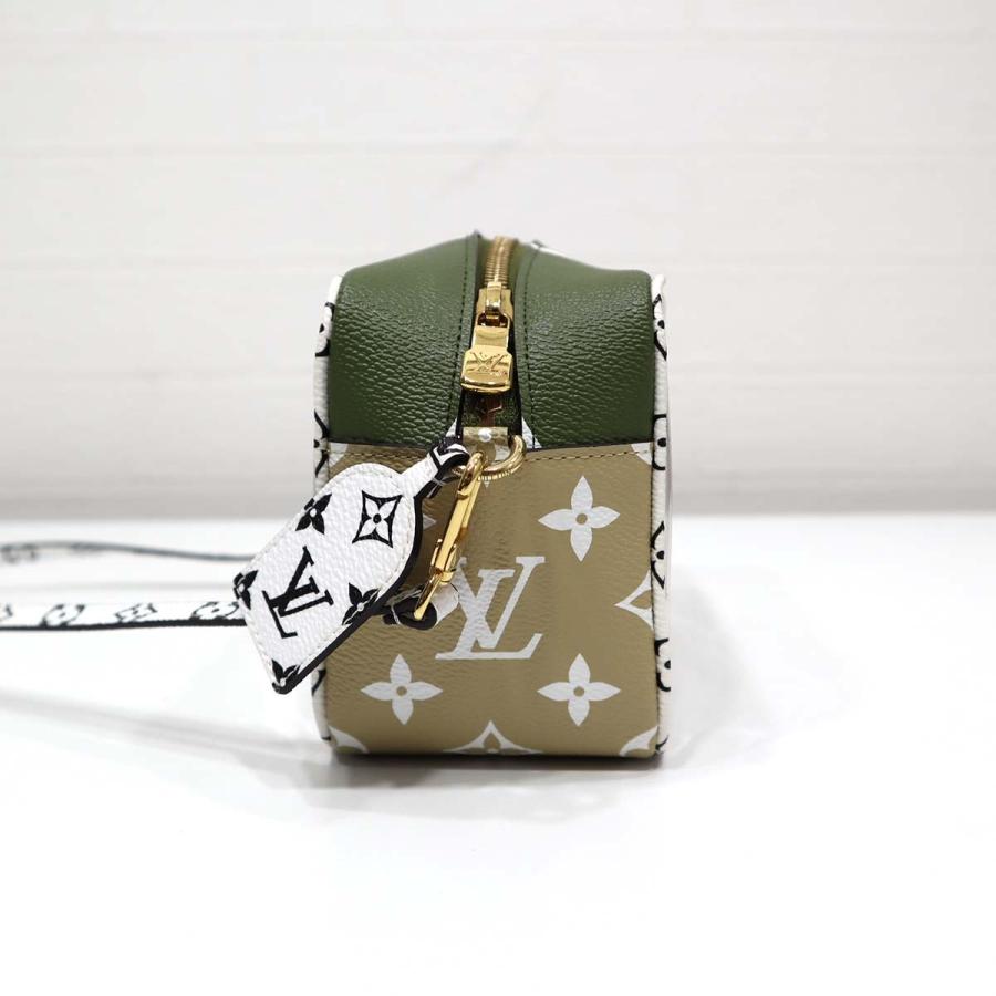 質屋 LV ビーチ ポーチ M67610 モノグラム ジャイアント ハンドバッグ カーキ ルイヴィトン LOUIS VUITTON クリア H9695 みいち質店_2
