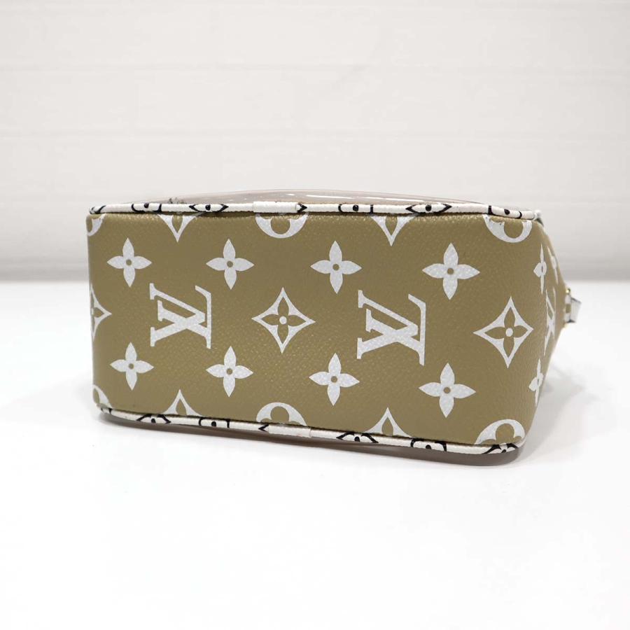 質屋 LV ビーチ ポーチ M67610 モノグラム ジャイアント ハンドバッグ カーキ ルイヴィトン LOUIS VUITTON クリア H9695 みいち質店_4