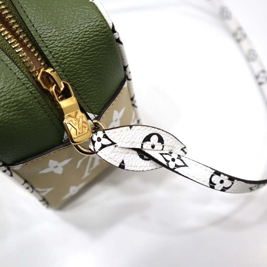 質屋 LV ビーチ ポーチ M67610 モノグラム ジャイアント ハンドバッグ カーキ ルイヴィトン LOUIS VUITTON クリア H9695 みいち質店_9