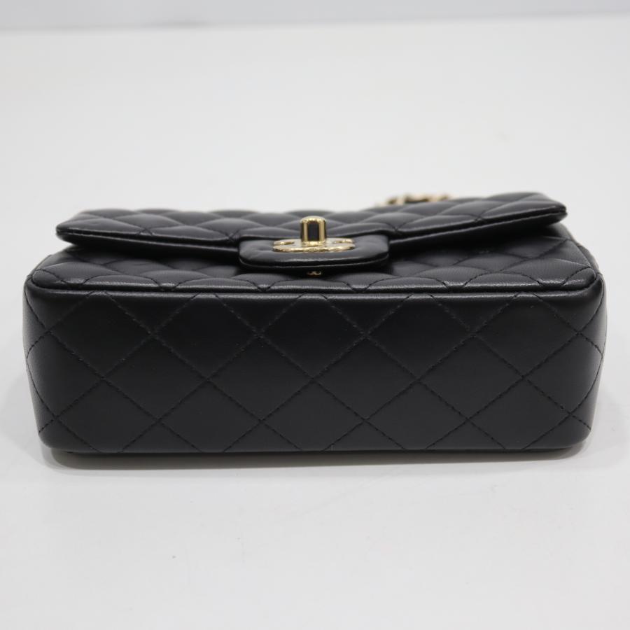 質屋 CHANEL シャネル A69900-Y04059 ミニクラシック チェーンショルダーバッグ マトラッセ ブラック 箱・保管袋有 25k1127-1 みいち質店_4