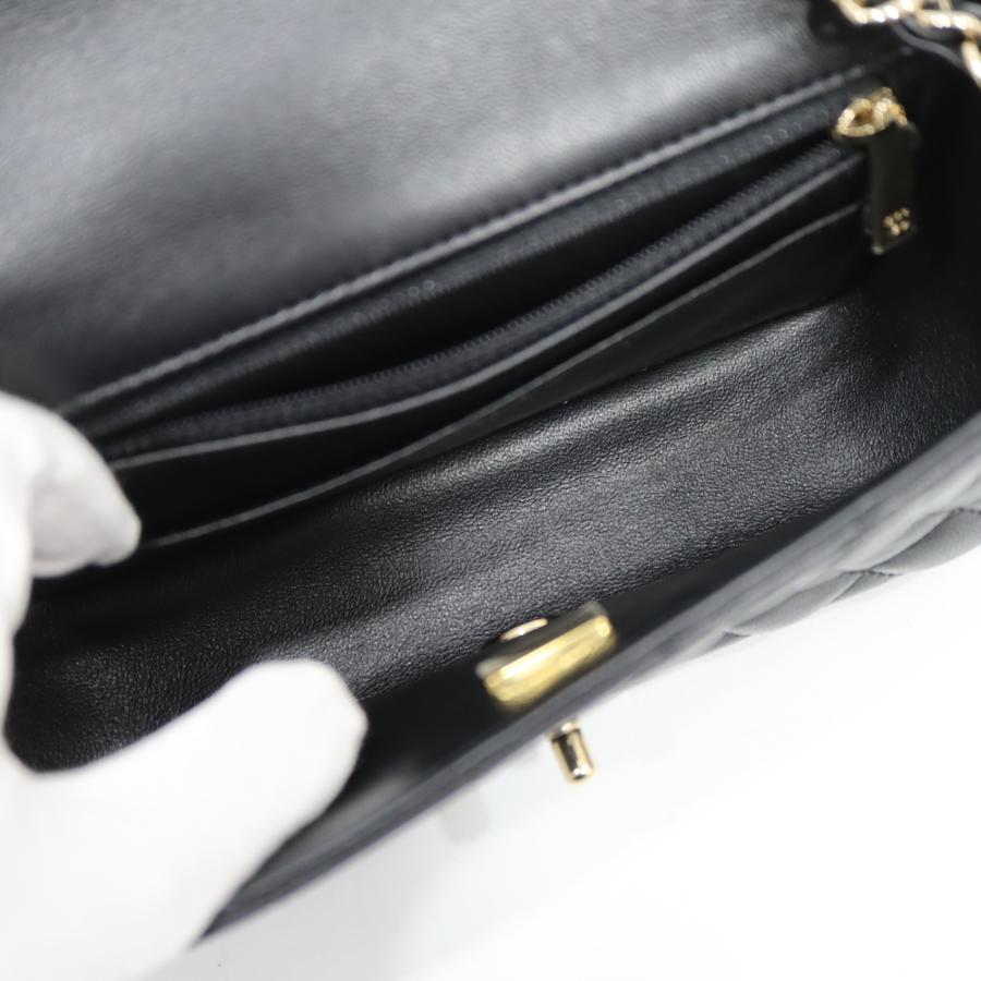 質屋 CHANEL シャネル A69900-Y04059 ミニクラシック チェーンショルダーバッグ マトラッセ ブラック 箱・保管袋有 25k1127-1 みいち質店_7