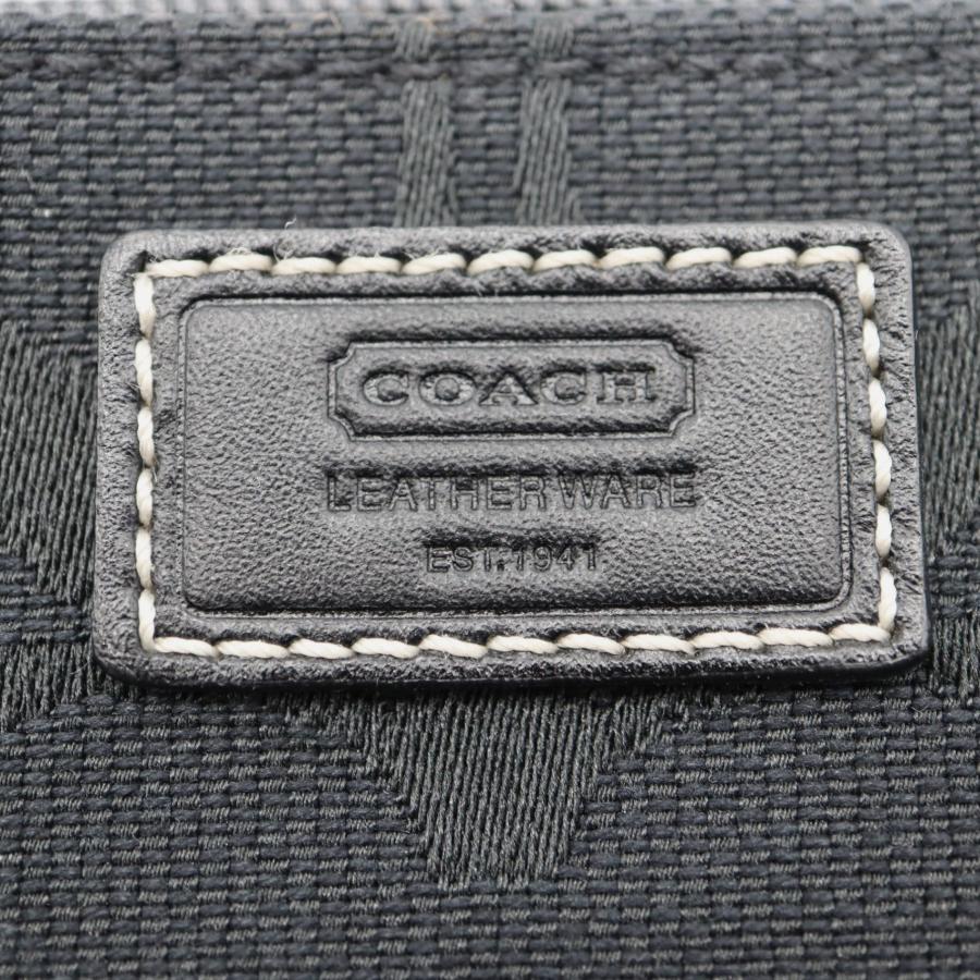 質屋 コーチ COACH ウォレットポーチ Black シグネチャー ブラック 