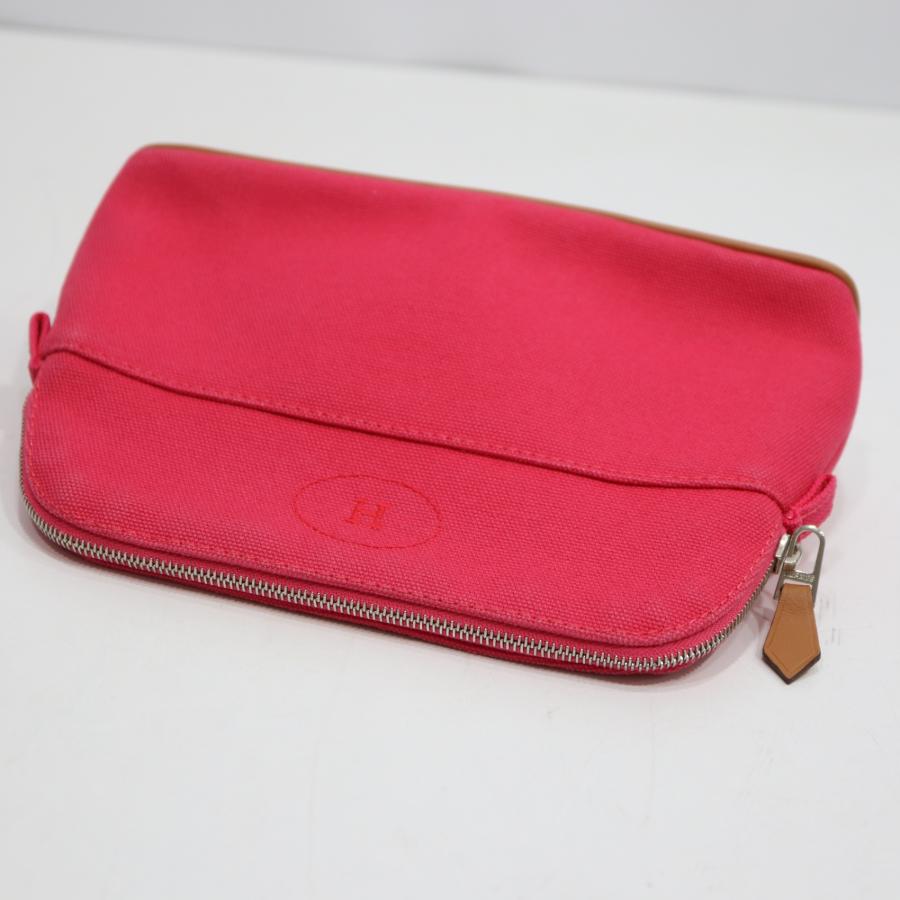 エルメス ピンクポーチ 中古・古着通販】HERMES (エルメス) ボリードポーチ ピンク｜ブランド