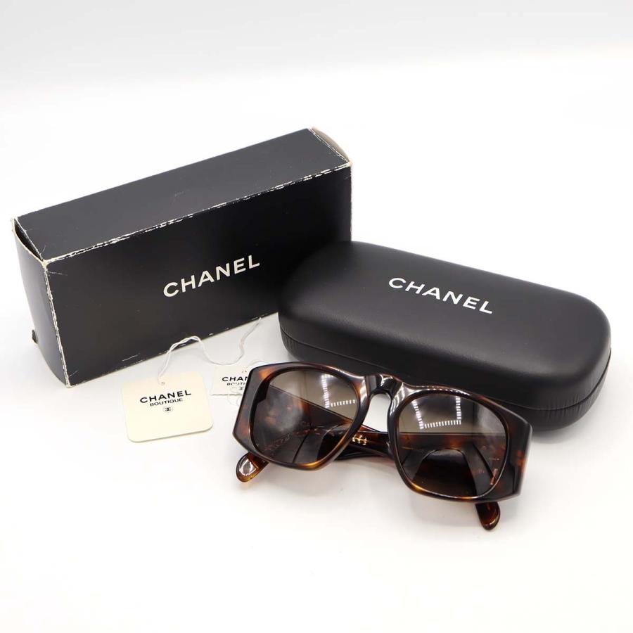質屋 CHANEL シャネル サングラス 01450 91235 べっ甲柄 度なし 