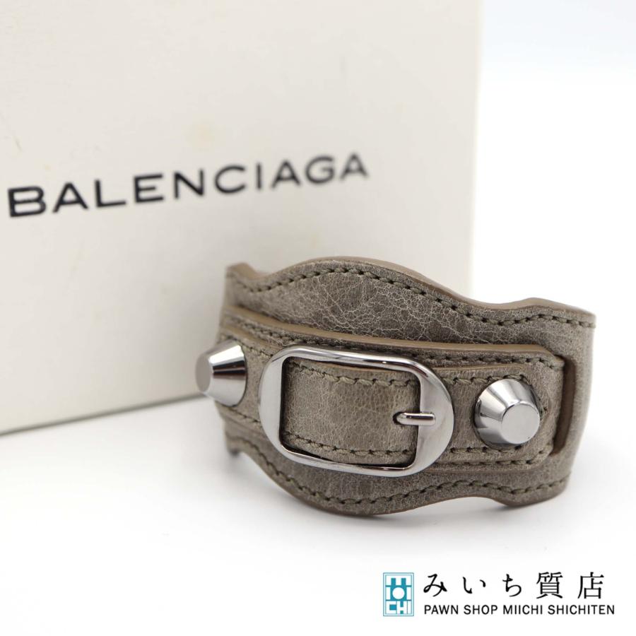 質屋 BALENCIAGA バレンシアガ ブレスレット ジャイアント レザー