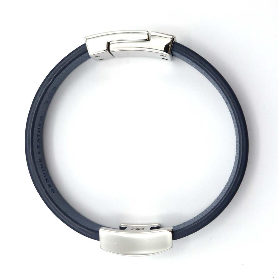 質屋 TOD'S トッズ Tタイムレス ブレスレット ブルー メンズ 17cm