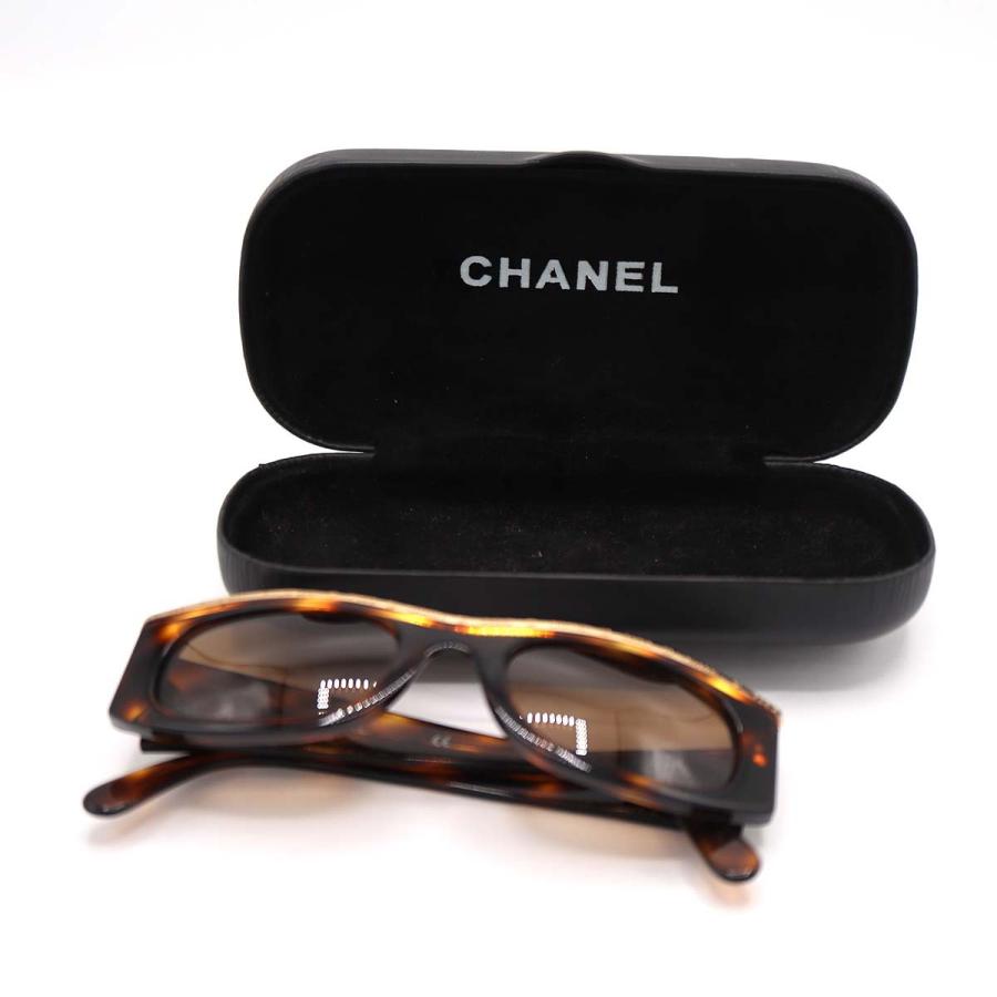 質屋 CHANEL シャネル サングラス 度なし ココマーク 07798 べっ甲