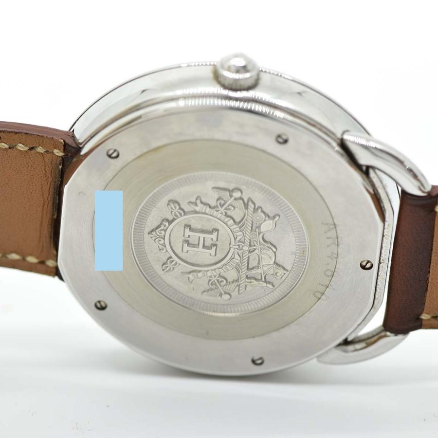 質屋 腕時計 HERMES エルメス アルソー AR4.810 自動巻き AT ホワイト