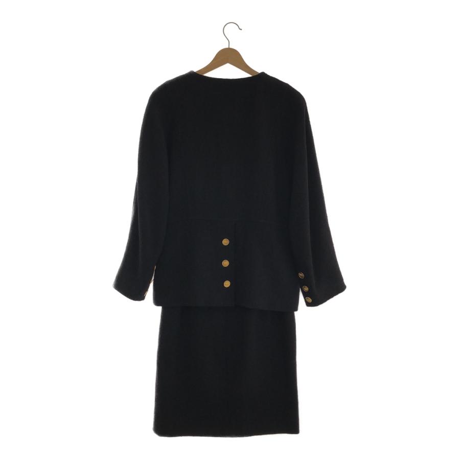 質屋 シャネル CHANEL セットアップ サイズ38 20293 ウール100％ シルク100％ 黒 服 長袖 H6609 みいち質店_1