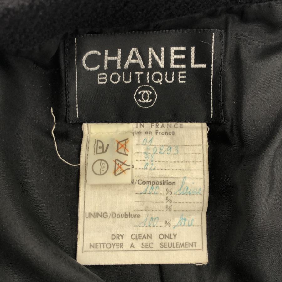質屋 シャネル CHANEL セットアップ サイズ38 20293 ウール100％ シルク100％ 黒 服 長袖 H6609 みいち質店_3