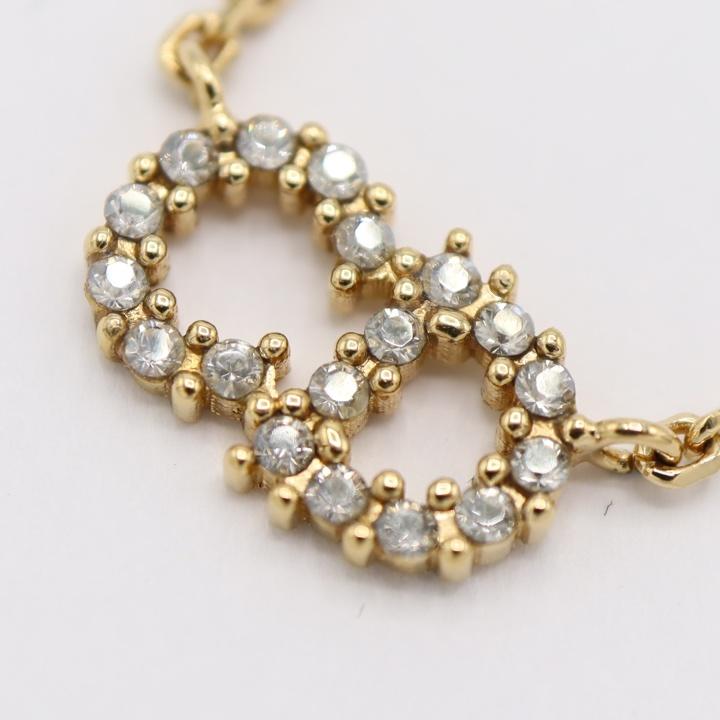 質屋 Christian Dior ディオール ネックレス CDロゴ フェイク