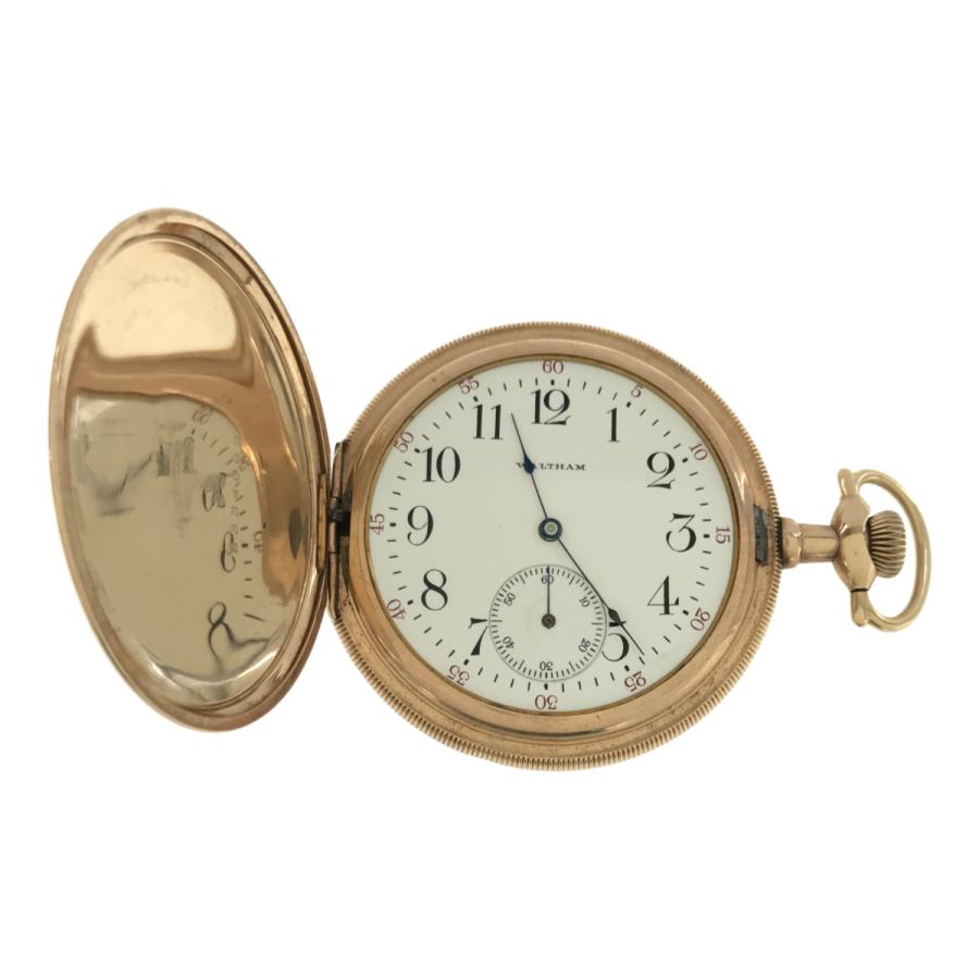 質屋 時計 稼働 ウォルサム WALTHAM ハンターケース 懐中時計 手巻き