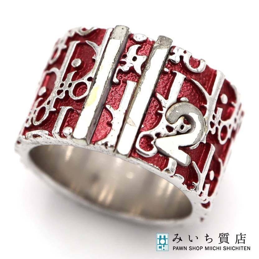 質屋 Christian Dior ディオール リング トロッター 8.5号 5 赤 約7.9g