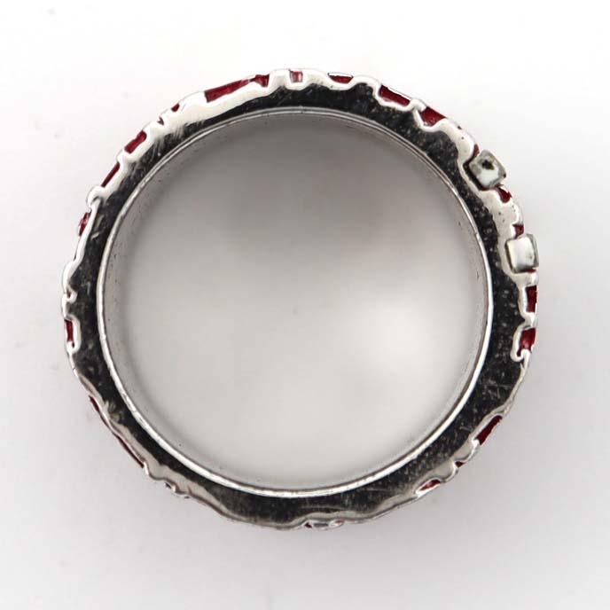 質屋 Christian Dior ディオール リング トロッター 8.5号 5 赤 約7.9g