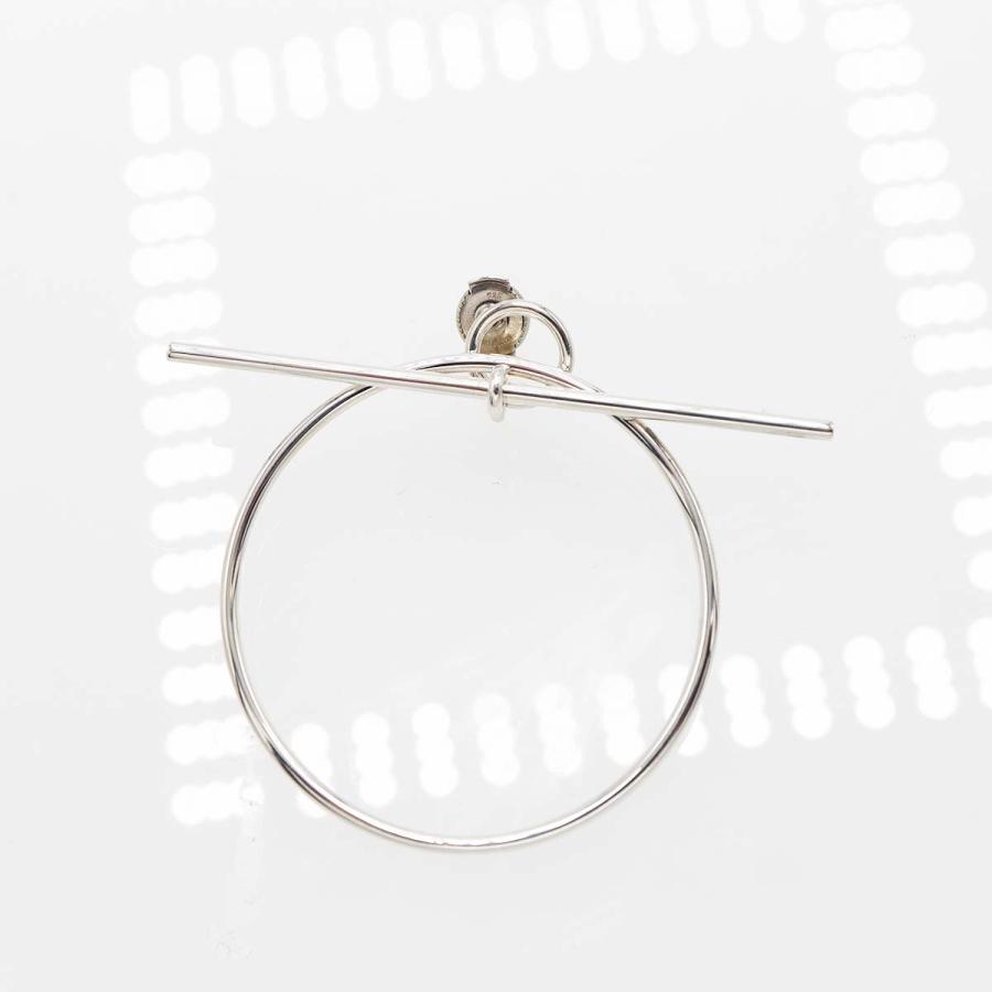 質屋 HERMES エルメス ピアス ループ MM SV 925 約11.5g アクセサリー