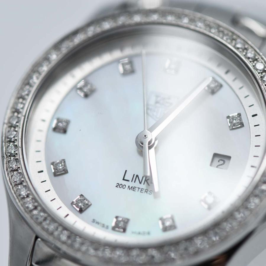 ダイヤ入TAG Heuer シルバー 時計 タグ ホイヤー リンク クォーツ WJ1111-0 シルバー メンズ 時計