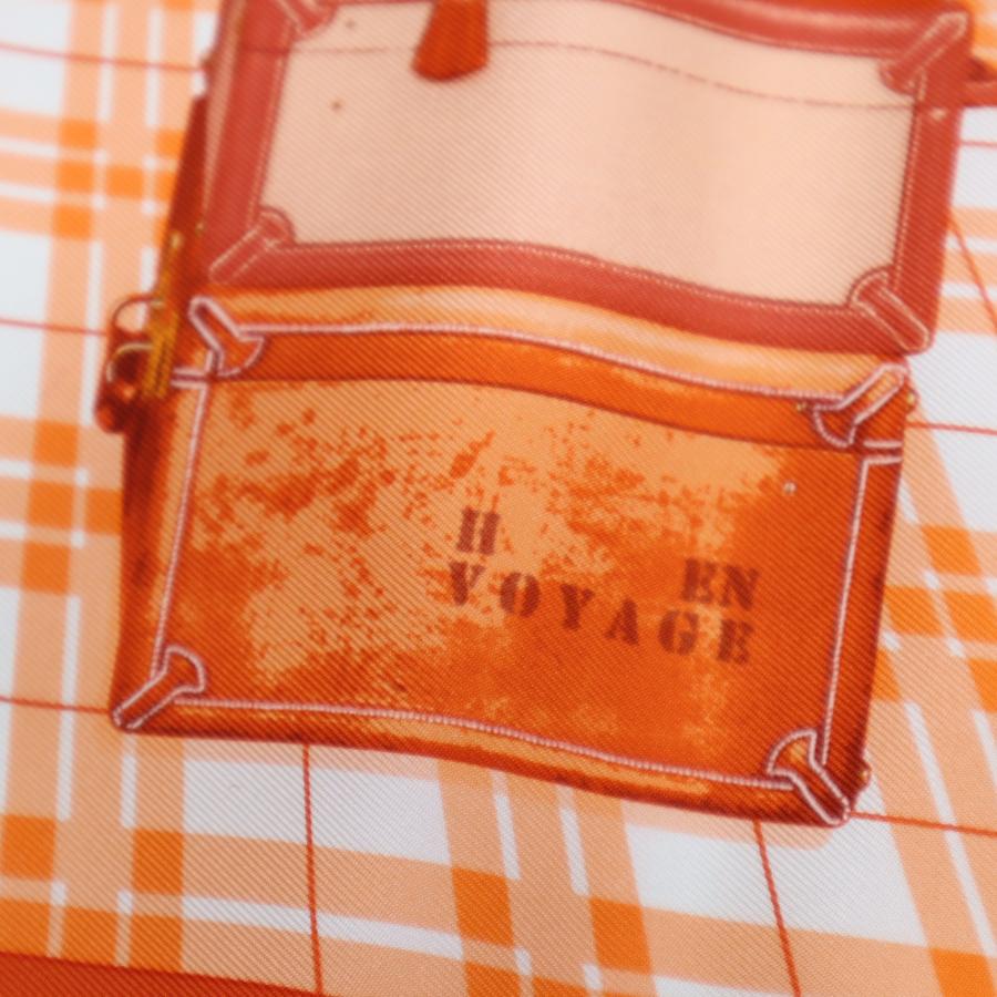 質屋 未使用 HERMES エルメス スカーフ カレ45 プチカレ H EN VOYAGE