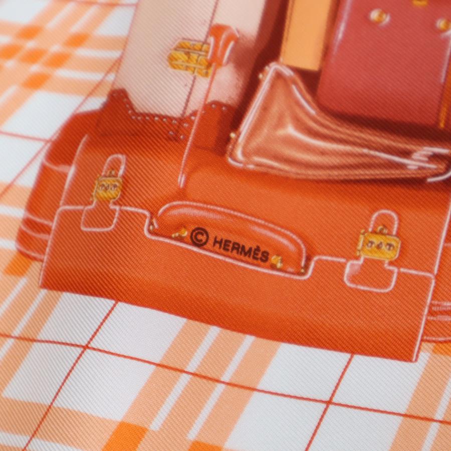 質屋 未使用 HERMES エルメス スカーフ カレ45 プチカレ H EN VOYAGE