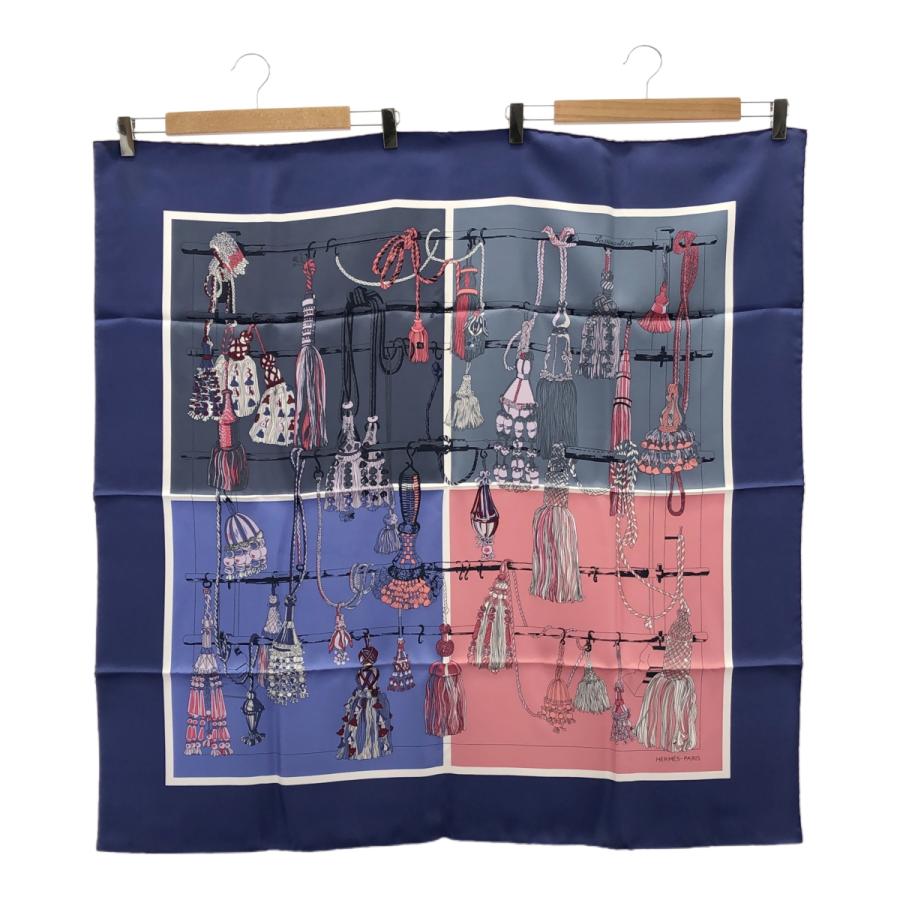 エルメススカーフ カレ90/柄名:パスマントリー（飾り紐） 質屋 未使用 HERMES エルメス カレ90 Passementerie Quadri パスマン