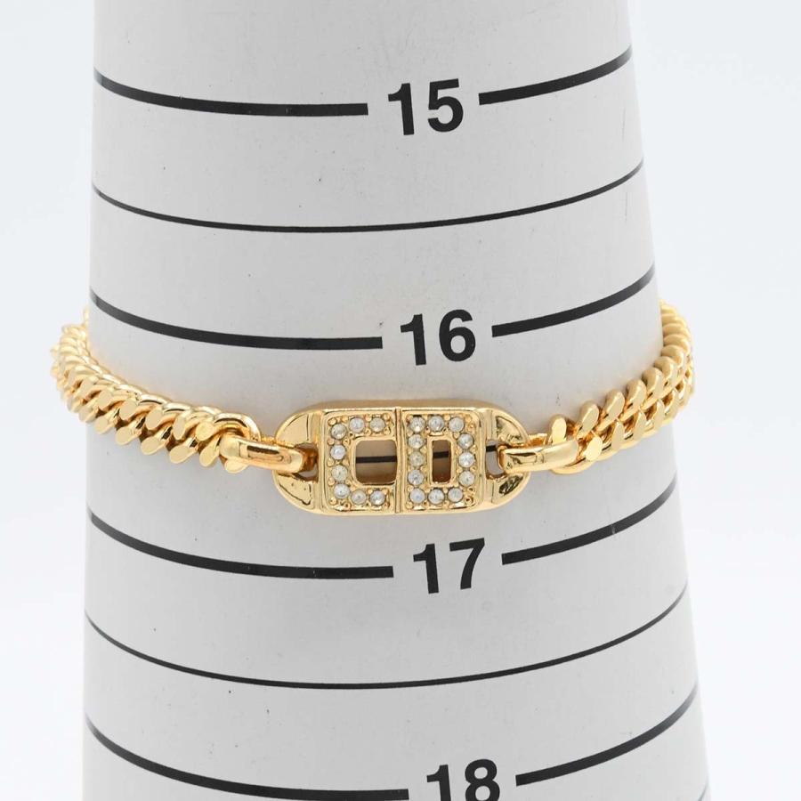 質屋 Christian Dior ディオール ブレスレット ロゴ ラインストーン