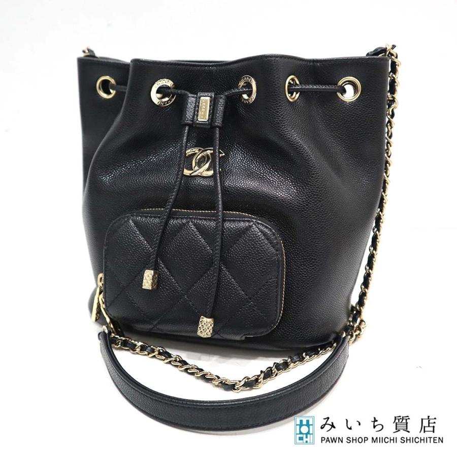質屋 CHANEL シャネル バケットバッグ チェーンショルダー ミニ
