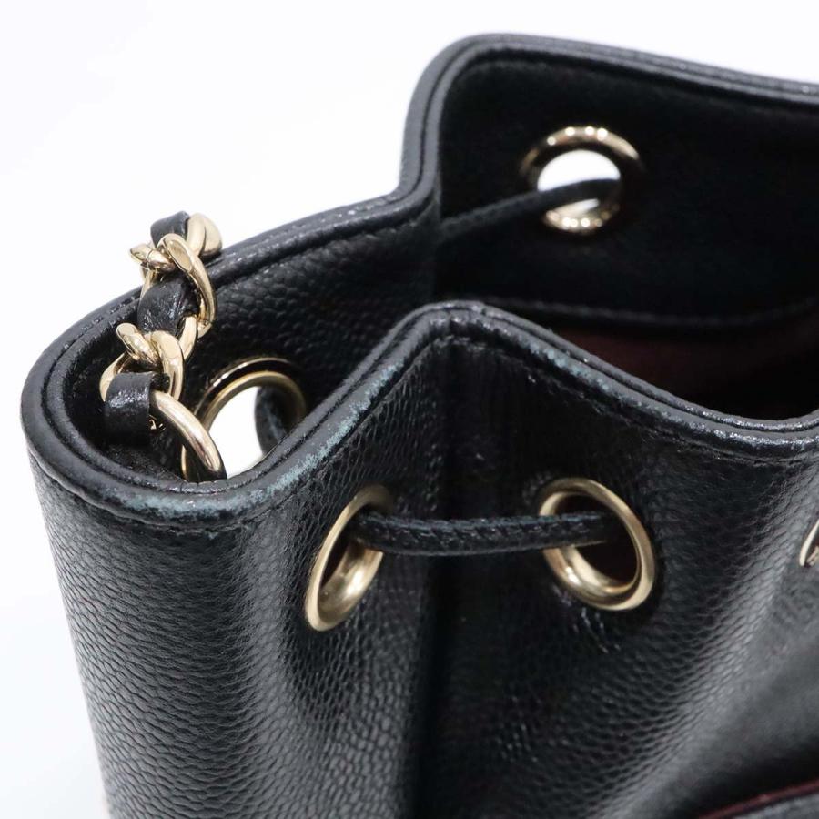Chanel 黒 レザーバケツ型ショルダーバッグ Chanel 黒 レザーバケツ型ショルダーバッグ CHANEL（シャネル