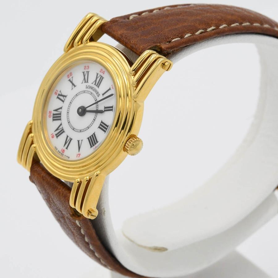 質屋 稼働 腕時計 LONGINES ロンジン 7172 クォーツ ラウンド 白色文字
