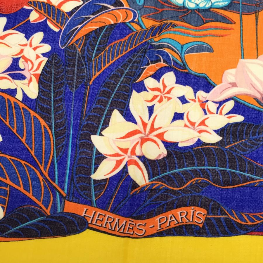 HERMÈS カレジュアン　カシシル140 フラミンゴパーティ　新品 質屋 エルメス カレジュアン カレ140 フラミンゴパーティ HERMES