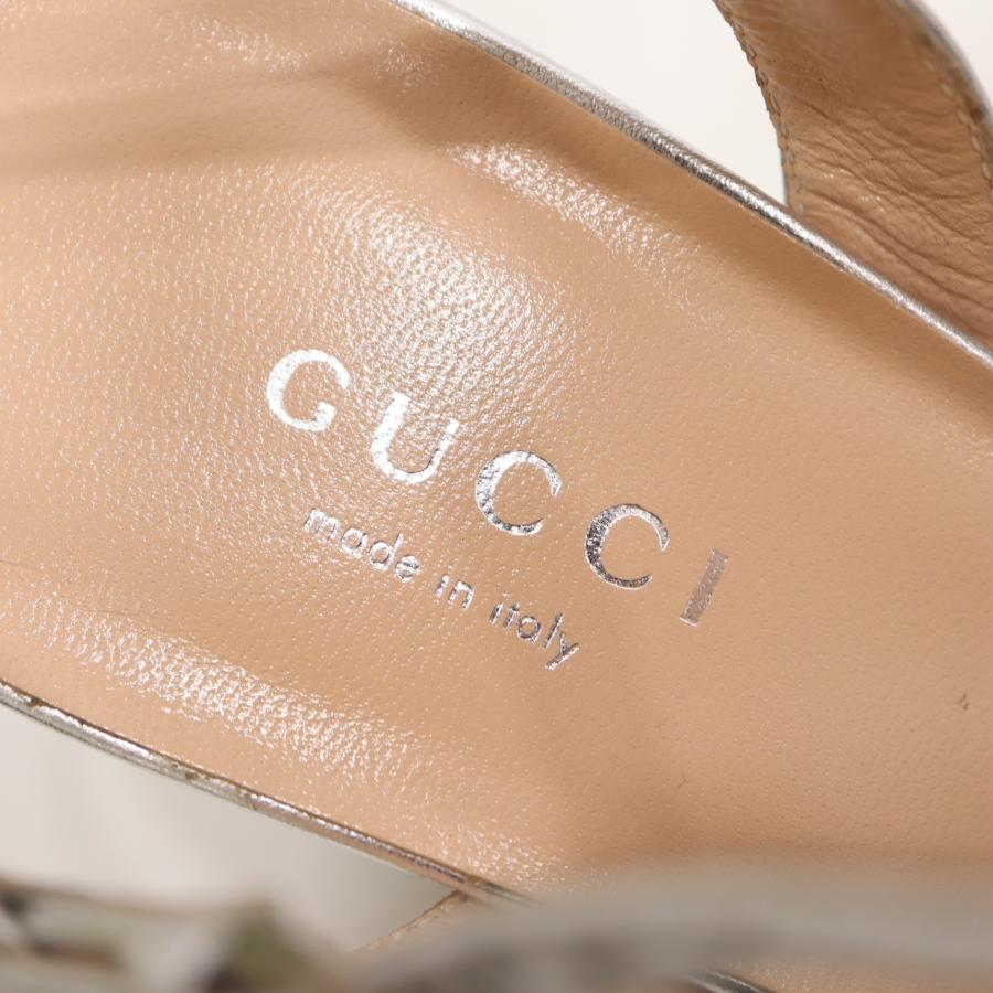質屋 GUCCI グッチ サンダル GGマーモント スパンコール ヒール 36