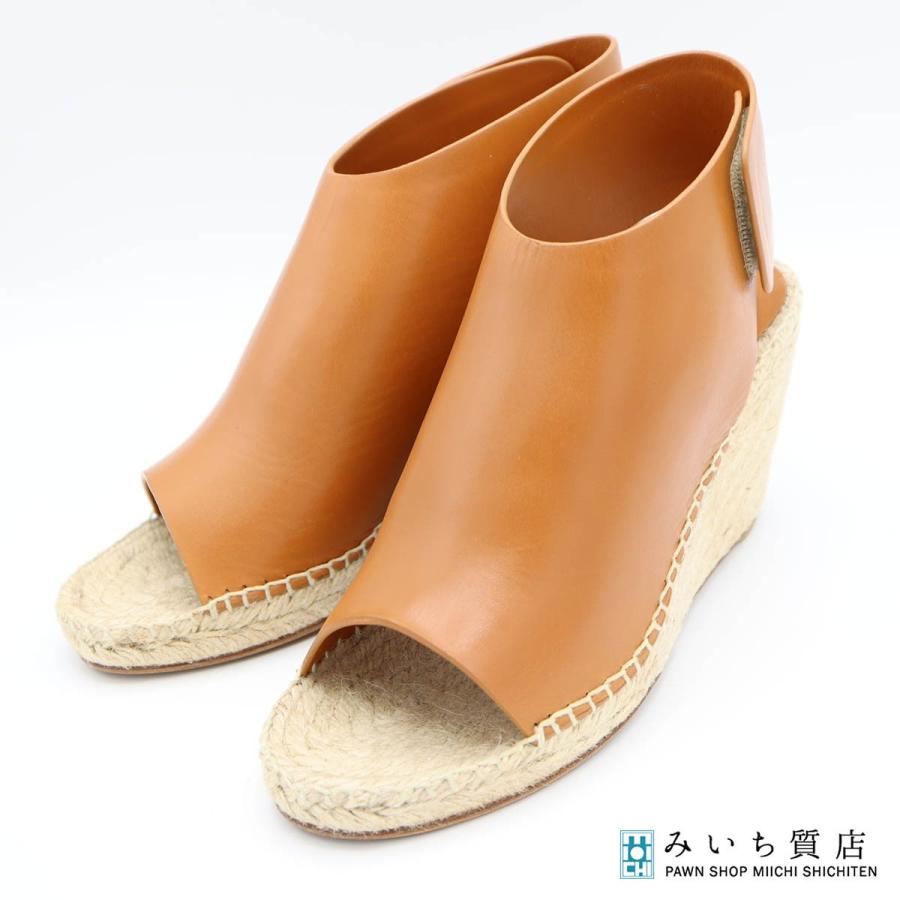 質屋 CELINE セリーヌ エスパドリーユ ウェッジソール サンダル 