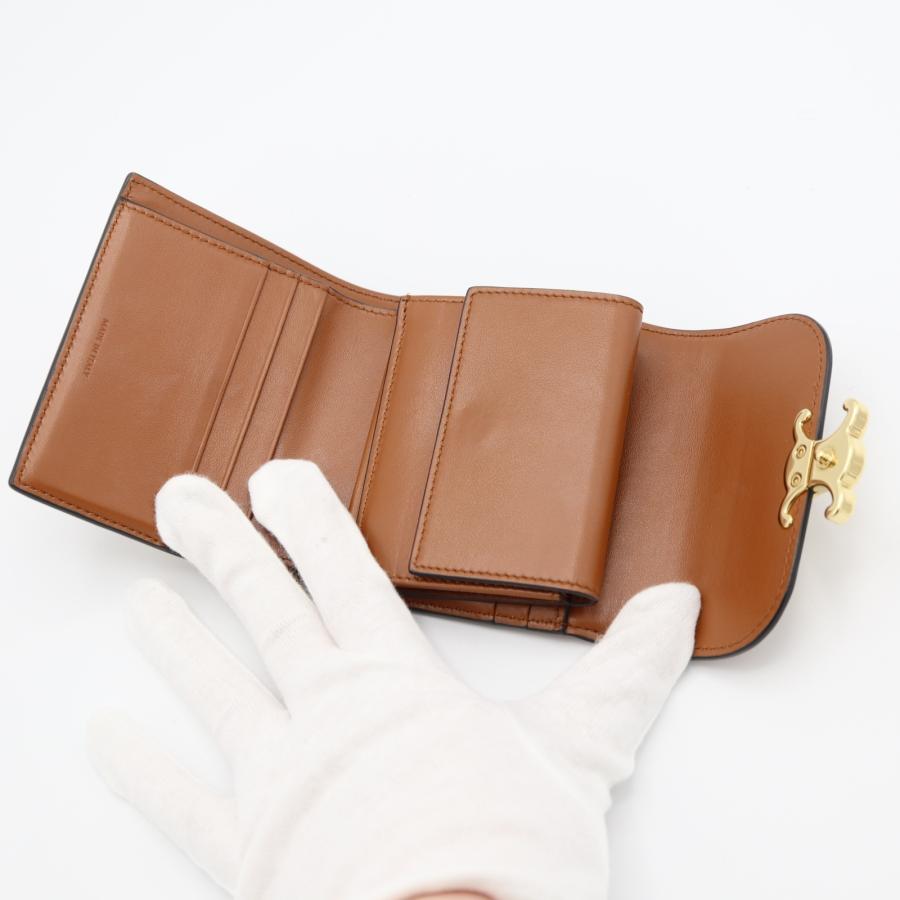 質屋 CELINE セリーヌ スモールフラップウォレット トリオンフ