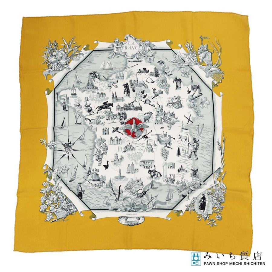 質屋 HERMES エルメス カレ70 スカーフ LA FRANCE 1959年デザイン