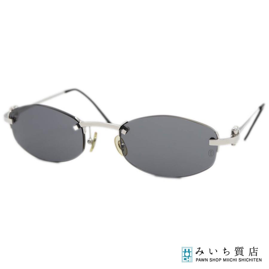 質屋 Cartier カルティエ サングラス 135 フルリム 眼鏡 メガネ 度なし