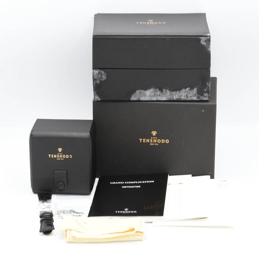 質屋 稼働 腕時計 TENSHODO 天賞堂 6771-T003702 グランドコンプリケーション ムーンフェイズ クォーツ 白色文字盤 箱・説明書 H6633 みいち質店 |  | 05