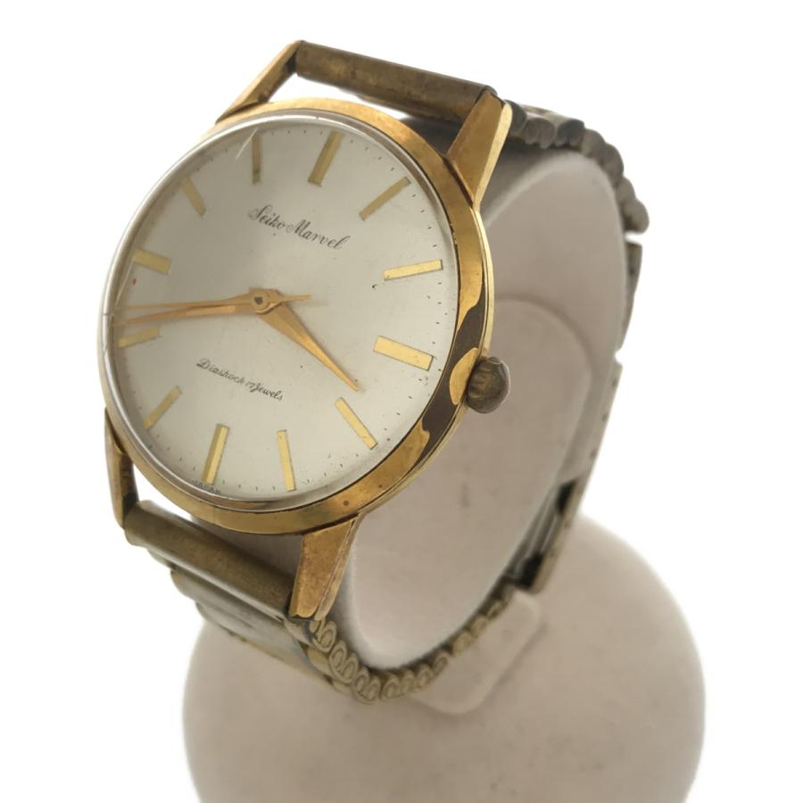 極美品 セイコー マーベル 17石 手巻き 腕時計ゴールドケース 質屋 腕時計 稼働 SEIKO セイコー Marvel マーベル J14065 17石 手巻き