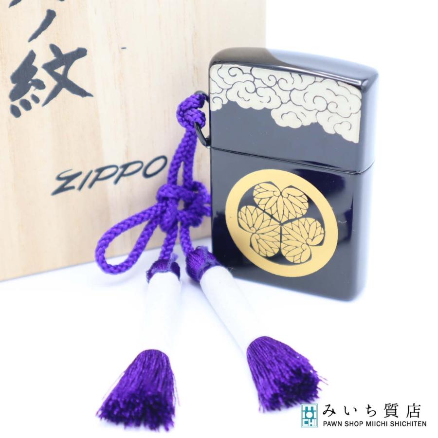 質屋 未使用 Zippo ジッポ オイルライター 本金蒔絵 葵ノ紋 喫煙具 着火未確認 H12684-3 みいち質店 : みいち質店 - 通販 ...