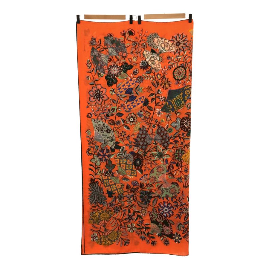 質屋 エルメス HERMES カレジェアン 花咲く織物 Fleurs et Papillons