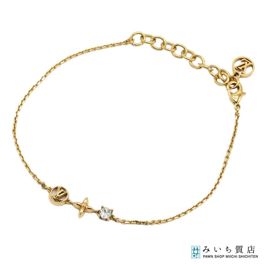 【極美品】 LOUIS VUITTON ゴールドレターブレスレット 質屋 LOUIS VUITTON ルイヴィトン LV M00374 ブレスレット・プティ