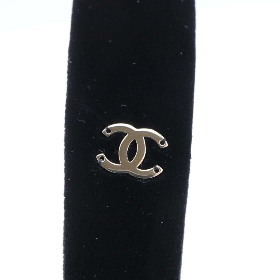 質屋 CHANEL シャネル カチューシャ ベロア AA8558 ココマーク 22B