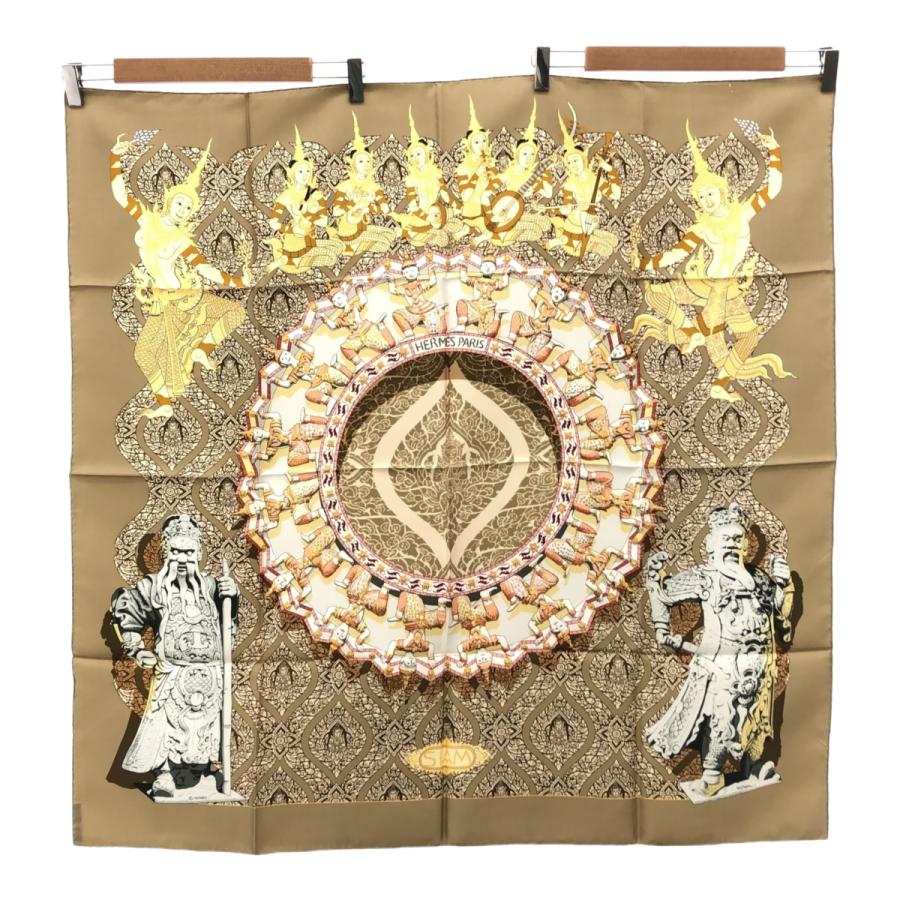 エルメス　HERMES カレ90 シャム　SIAM 質屋 HERMES エルメス カレ90 SIAM シャム サイアム シルク スカーフ